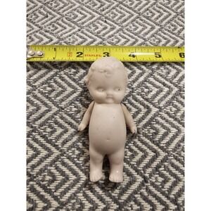 Vintage Tiny Bisque Antique German Pudgy Boy Doll Jointed Baby 3.5 Inch